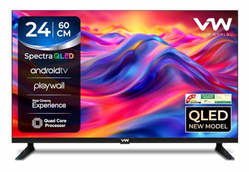 VW 60 cm (24 inch) HD Ready QLED Smart Android TV VW24SFL