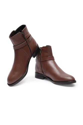 Women Brown Casual Boots - Image 4