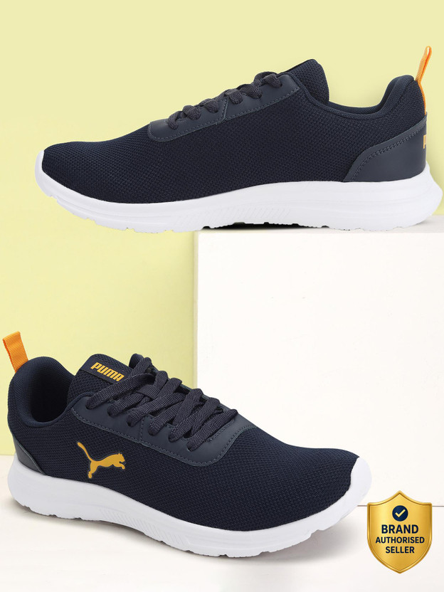 PUMA Bridge Comfort Sneakers For Men (Blue , 9)