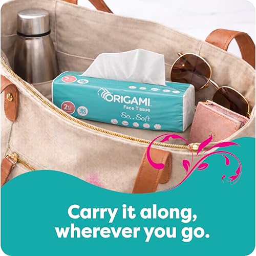 Origami Online Facial Tissues | Soft Pack | Pack of 6 | 100 Pulls Each - Image 5