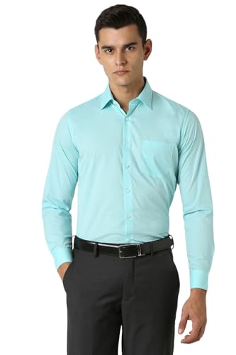 Van Heusen Men's Cotton Slim Fit Solid Formal Shirt