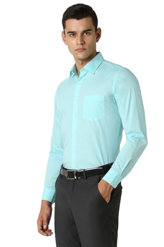 Van Heusen Men's Cotton Slim Fit Solid Formal Shirt - Image 3