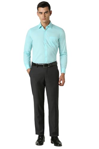 Van Heusen Men's Cotton Slim Fit Solid Formal Shirt - Image 4