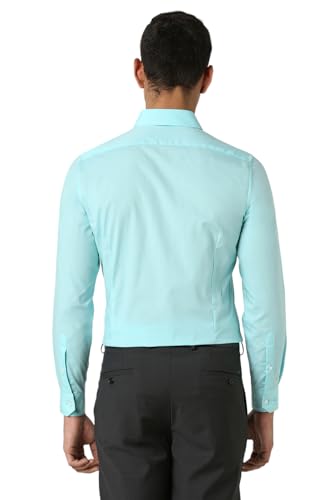 Van Heusen Men's Cotton Slim Fit Solid Formal Shirt - Image 6