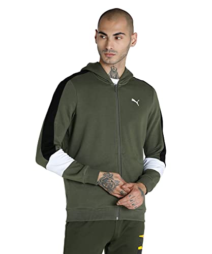 Puma Men Cotton Blend Standard Length Jacket