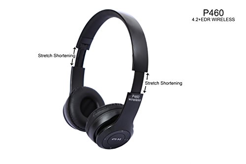 Adjustable Bluetooth Headphone with All Controlling Functions - Black