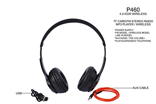 Adjustable Bluetooth Headphone with All Controlling Functions - Black - Image 5