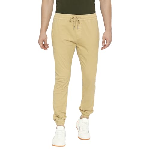 Spykar Men's Slim Fit Mid Rise Trouser