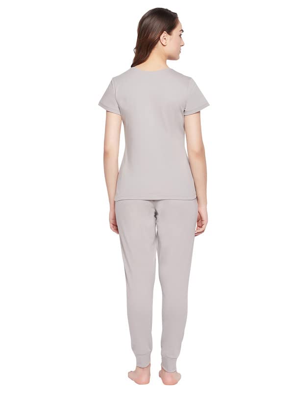 Clovia Women's Cotton Text &