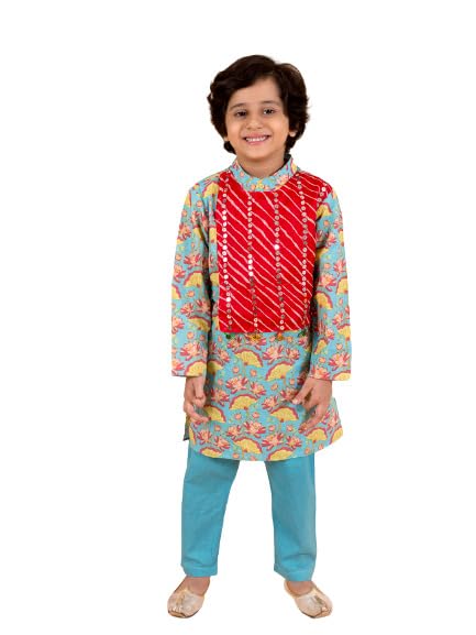 PS PEACHES Boys Kurta Pajama