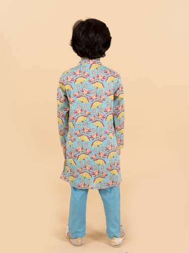 PS PEACHES Boys Kurta Pajama - Image 4