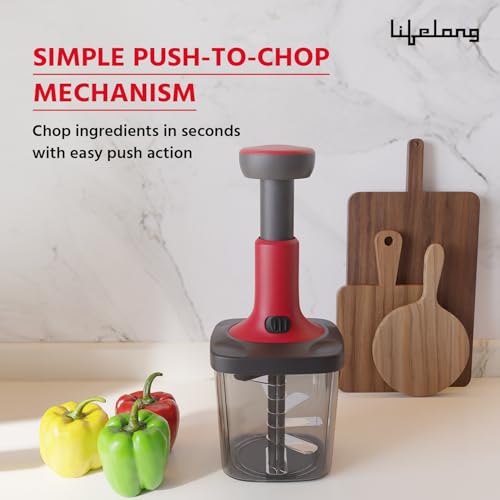 Lifelong Push Chopper 1000ml