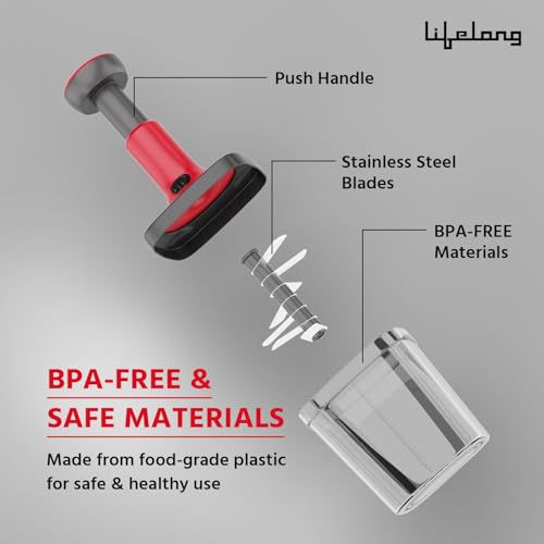 Lifelong Push Chopper 1000ml