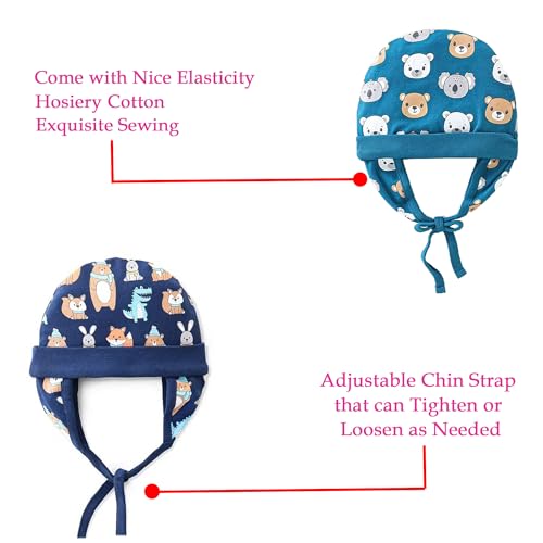 VParents Cotton Cap for New Born Baby Baby Boy&Girl - Multicolor - Image 2