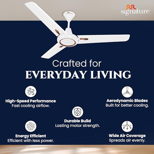 RR SIGNATURE NEOAIR DECO Ceiling Fan 1200 MM [SPARKLE WHITE] - Image 5