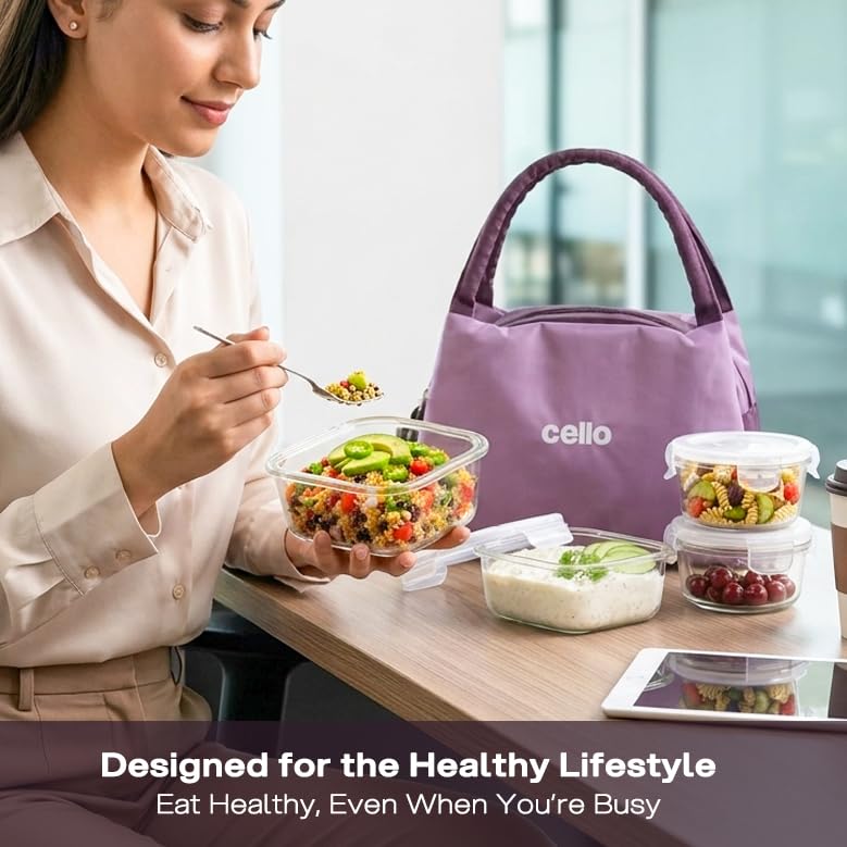 CELLO Alba Glass Lunch Box