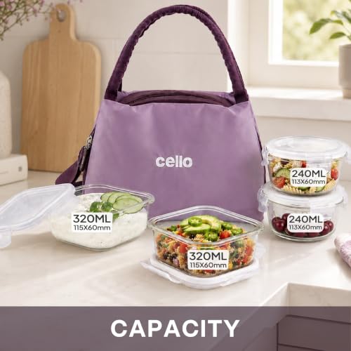 CELLO Alba Glass Lunch Box