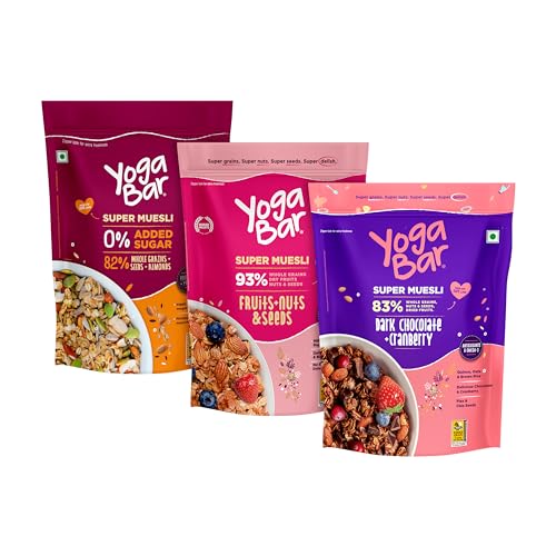 Yogabar Wholegrain Breakfast Muesli |Fruits