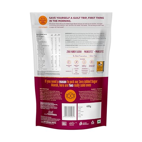 Yogabar Wholegrain Breakfast Muesli |Fruits