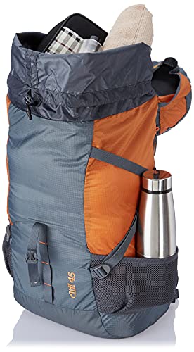 Wildcraft 45 Ltrs Grey and Orange 2 Compartment Rucksack Large - Image 2