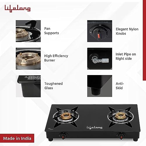 Lifelong 2 Burner Gas Stove
