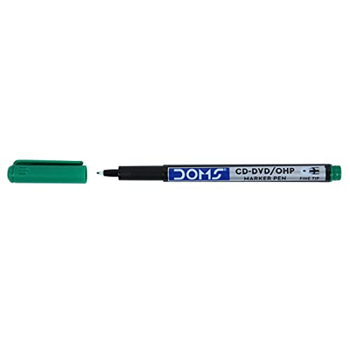 Doms Non-Toxic CD-DVD/OHP Pens (Green x 20 Set) - Image 3