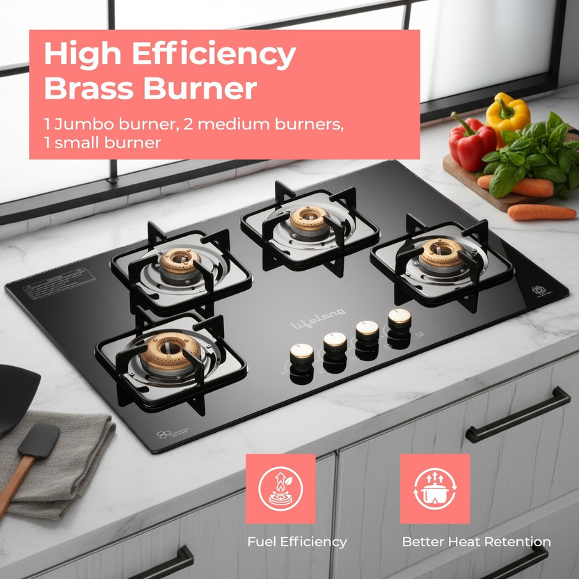 Lifelong HobTop with Toughened Glass Top | High-Efficiency Burner - Image 3