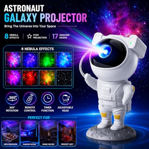 One94Store Astronaut Galaxy Projector Night