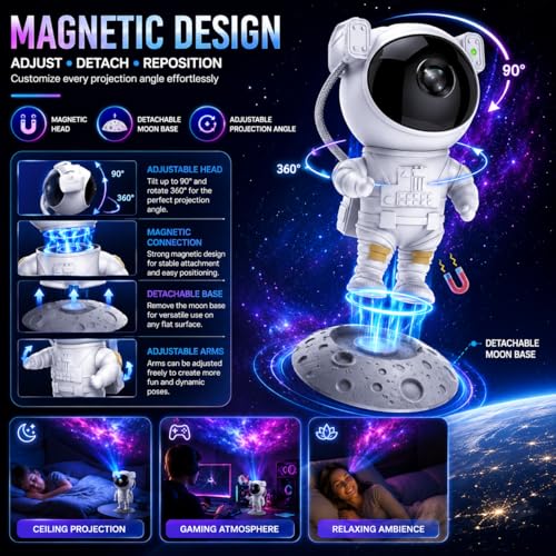One94Store Astronaut Galaxy Projector Night