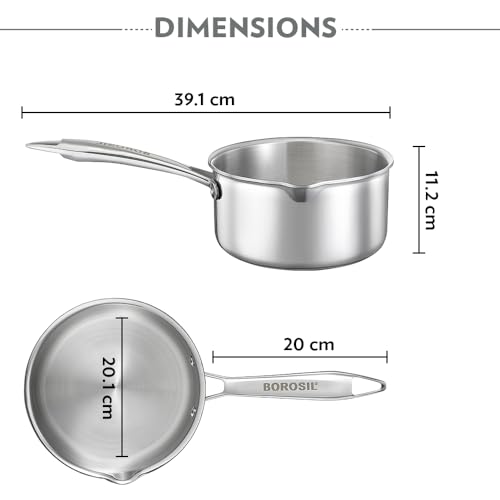Borosil Cookfresh Triply Stainless Steel