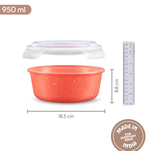 Borosil 950 ml Kube Pink