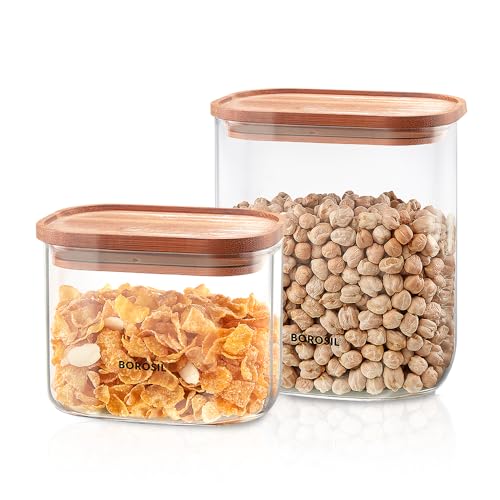 Borosil 2pc Storage Jar Set