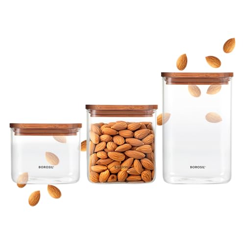 Borosil 2pc Storage Jar Set