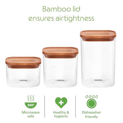 Borosil 2pc Storage Jar Set
