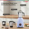 BOSCH CosMixx Pro 750 W Mixer Grinder (MG8413C4SI | 3 Jars | Mist - Image 5
