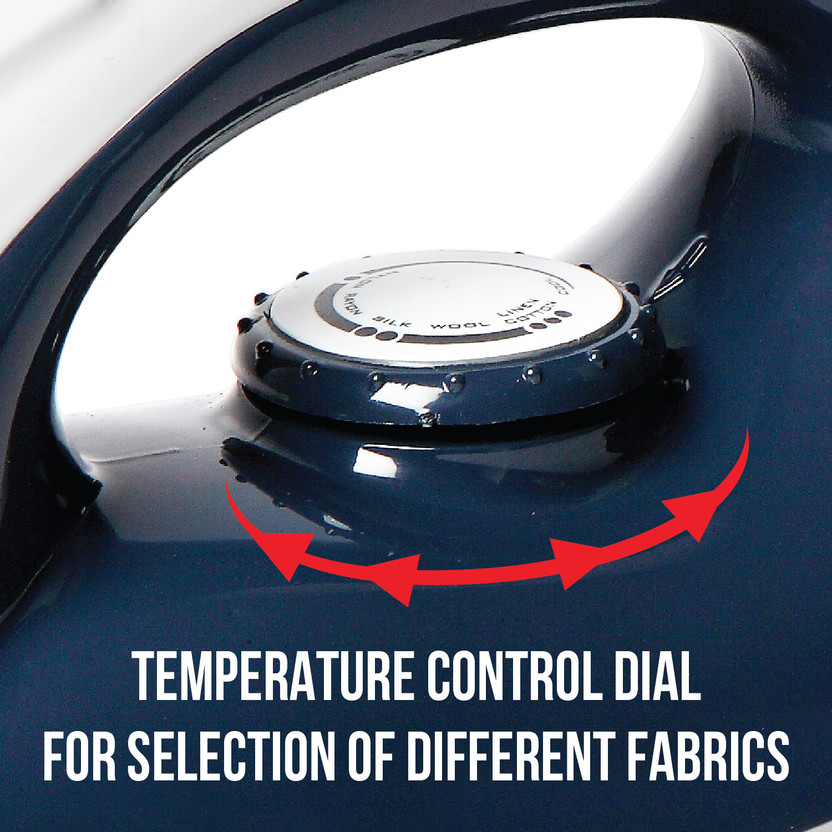 HAVELLS glydo 1000 W Dry Iron (Charcoal Blue) - Image 5