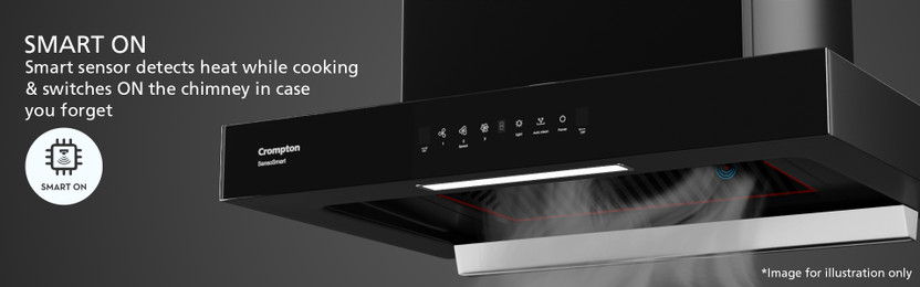 Crompton CHD-SSB60BFE-MBL 1620 CMH 60 cm Auto Clean Chimney (Wall - Image 8