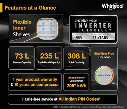 Whirlpool 308 L 3 Star