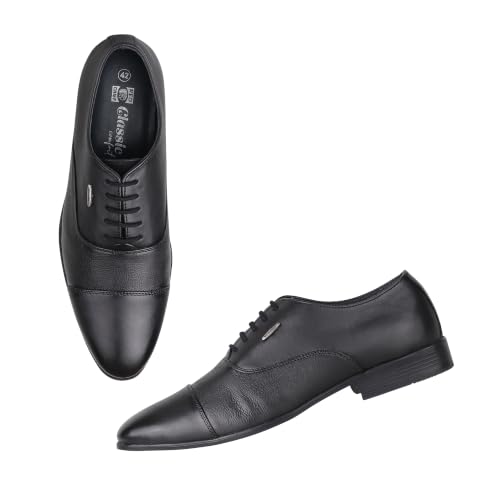 Red Chief Formal Oxford Low Ankle Shoes for Men_RC3955_Black - Image 3