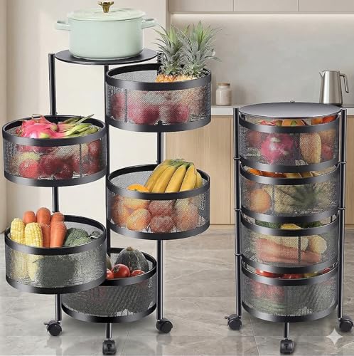 HomeWiz Round Kitchen Rack 5