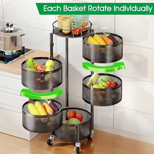 HomeWiz Round Kitchen Rack 5