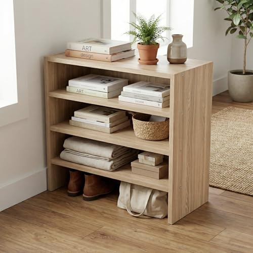 Step 4-Tier Wooden Shoe Rack