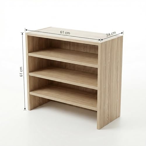 Step 4-Tier Wooden Shoe Rack