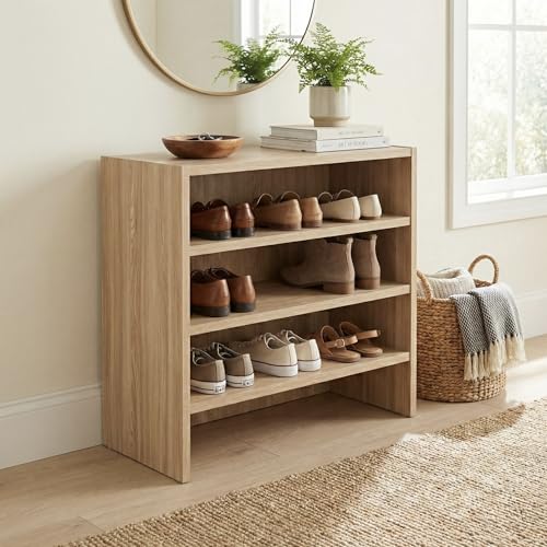 Step 4-Tier Wooden Shoe Rack