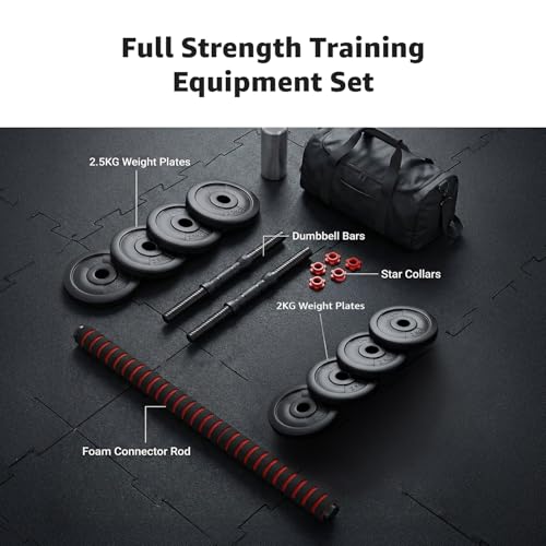 Amazon Brand - Symactive PVC 3-in-1 Convertible Dumbbells Set - Image 3