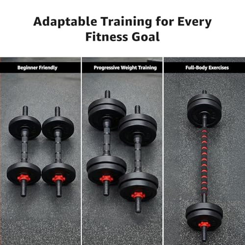 Amazon Brand - Symactive PVC 3-in-1 Convertible Dumbbells Set - Image 5