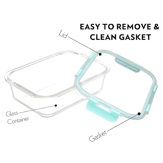 SIMPARTE 370ml Rectangular Borosilicate Glass
