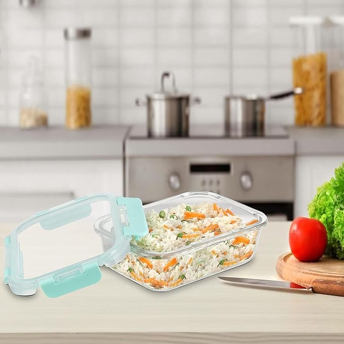 SIMPARTE 370ml Rectangular Borosilicate Glass