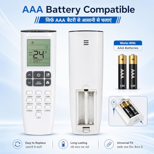 Compatible with Godrej AC Remote