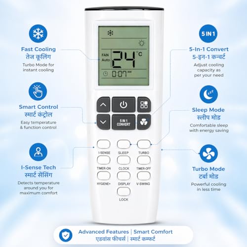 Compatible with Godrej AC Remote